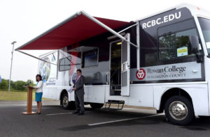 Mobile virtual reality lab featured in "A space station on wheels rolls into Burlington County." Click to view full article. Photo by William Johnson | For the Burlington County Times